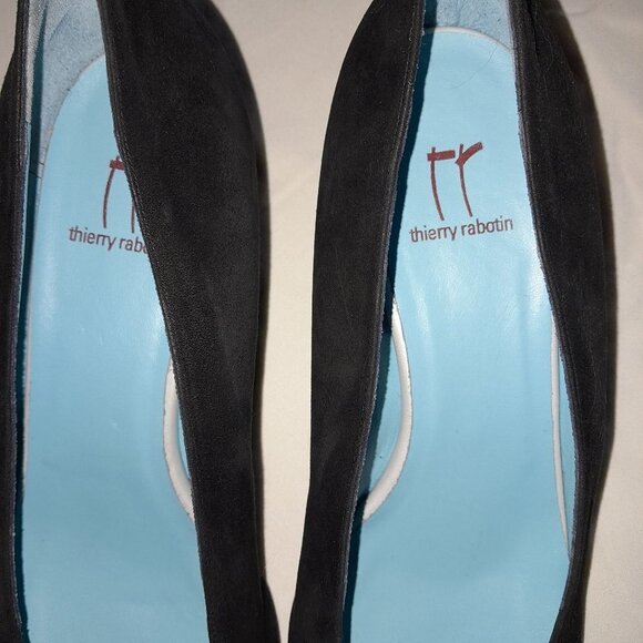 Thierry Rabotin Black Suede Pumps - Picture 4 of 16